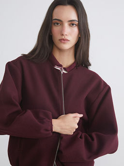 Bisiklet Yaka Kad?n Ka?e Ceket