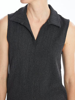 Kad?n Polo Yaka D?z Bluz