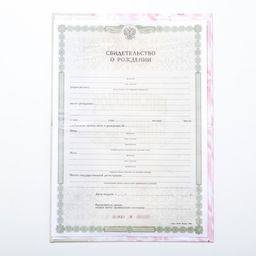 Папка для свидетельства о рождении О рождении девочки, А5 - Долго и счастливо фото 6