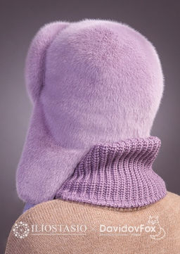 шапка Ушанка экомех клевер - Davidovfox фото 6