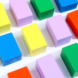 Конструктор деревянный «Строительный набор. Радужный»