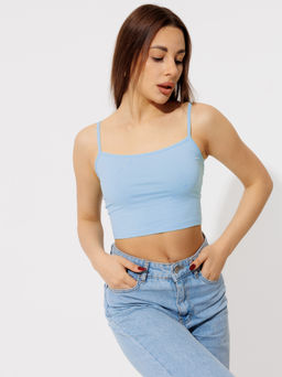 Женский топ на бретелях Lingeamo нежно-голубой ЛТ-05 (63)