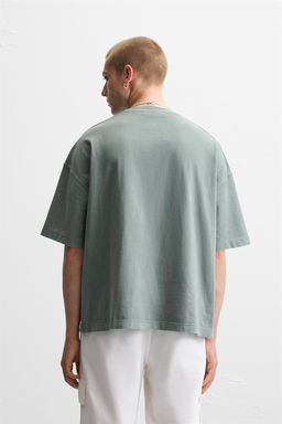 LIGHTWEIGHT WASHED BOXY FIT T-SHIRT - Zara фото 3