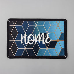 Коврик для ванной Доляна Кубы, 4060 см, чёрно-синий фото 2