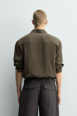Рубашка CAMISA FLUIDA BOLSILLO хаки
