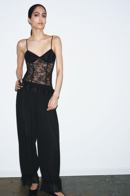 LACE BACKLESS BODYSUIT - Zara фото 5
