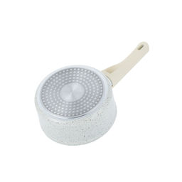 0431 GIPFEL Ковш SONRIZO 16см/1,3л из кованого алюминия со стеклянной крышкой, с индукционным дном, с 3-слойным антипригарным мраморным покрытием Excilon Marble, c бакелитовой ручкой с покрытием Soft Touch. Толщина: 2,0/4,0мм  фото 4