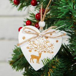 Ёлочная игрушка Волшебный олень, односторонняя