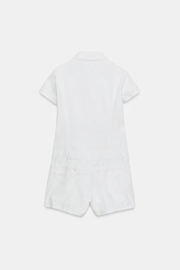 MONO CORTO BOLSILLOS / Blanco - Zara фото 6