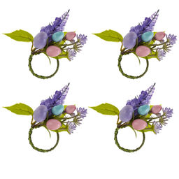 Набор из 4-х колец для салфеток "Пасхальных", L7 W3 H20 см