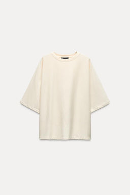 SHORT SLEEVE OVERSIZE SWEATSHIRT - Zara фото 5