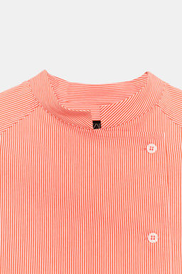 CAMISA ASIM?TRICA RAYAS ZW COLLECTION / Mandarina - Zara фото 8