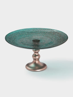 Блюдо сервировочное для торта Inspiration, d=28 см, на ножке, изумрудное