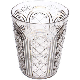 Цена за 2 шт. Стакан пластиковый 350мл "Веер" в наборе 4шт, микс цветов