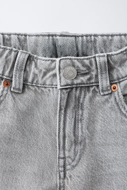 JEANS STRAIGHT ROTOS / Gris claro - Zara фото 3