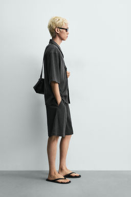 CAMISA RELAXED FIT RELIEVE / Gris Antracita - Zara фото 4