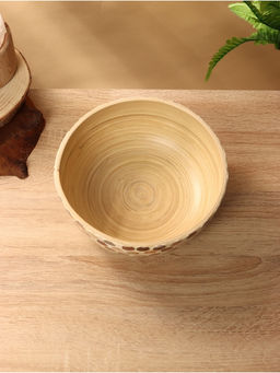 Миска, 19.5×19.5×8 см, бамбук