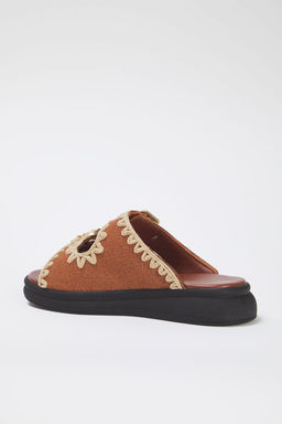 Trendyol Shoes Siyah Nak?sl? Antik Tokal? Duz Kad?n Terlik TAKSS25TE00005 - Trendyolmilla фото 11