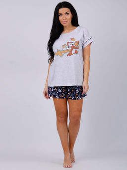 Пижама "Бурундучки" шорты, трикотаж