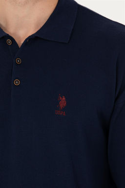 U. S. Polo Assn Мужской темно-синий базовый свитер - U.s. polo assn фото 7