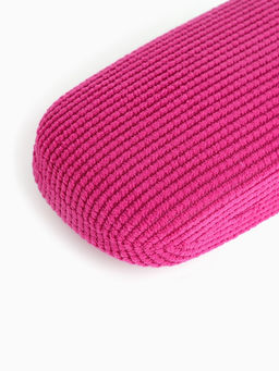 Футляр для очков на хлопушке, однотонный, размер 16×6×3.5 см, фуксия