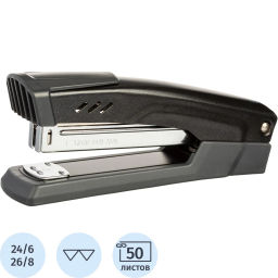 Степлер Attache Power №24/6-26/6-24/8 до 50л., металл., черный  фото 2