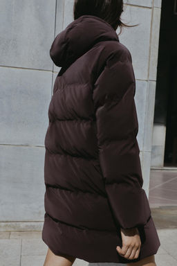 WINDPROOF RUBBERISED FABRIC MID-LENGTH ANORAK - Zara фото 4