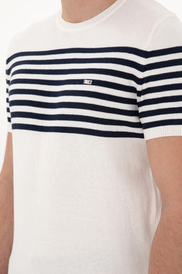 Erkek Slim Fit Bisiklet Yaka Beyaz Triko Ti__rt Sepette S_rpriz _ndirim - U.s. polo assn фото 7