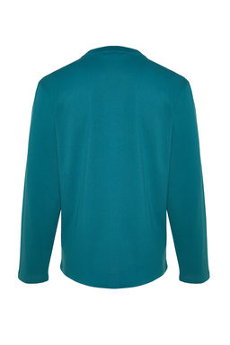 TRENDYOL MAN Gri-Indigo 2li Paket %100 Pamuklu Uzun Kol Regular/Normal Kesim Basic T-Shirt TMNAW24TS00001 - Trendyolmilla фото 6