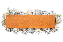 Новогоднее украшение подсвечник 32*14*8 см Снежный лес на 2 свечи прямоугольный - Elan gallery фото 7