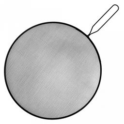 "Блэк" Крышка-сито "Брызгоулавливатель" д33см, металл/окрашенный, цвет - черный, длинная металлическая ручка 14,3см, в п/эт пакете (Китай)