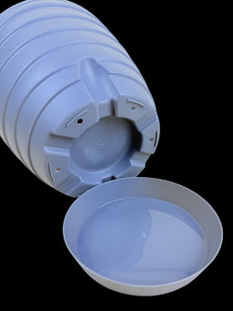 Цена за 2 шт. Горшок для цветов 3,7л Бриз серый