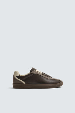 ZAPATILLA METALIZADA ESTILO RETRO / Marr?n - Zara фото 4