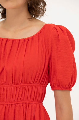 U. S. Polo Assn Женское красное тканое платье - U.s. polo assn фото 7