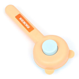 Пуходёрка пластиковая Кошка с функцией самоочистки, 8,5 х 20 см, оранжевая - Пижон фото 2