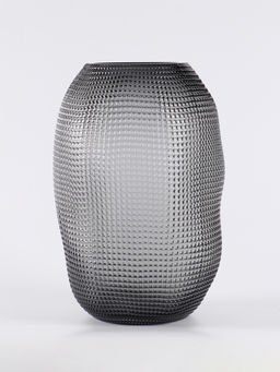 Ваза «Аллесио», 30×20 см, стекло, чёрная