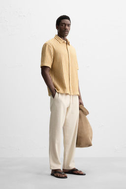 STRIPED TEXTURED SHIRT - Zara фото 4