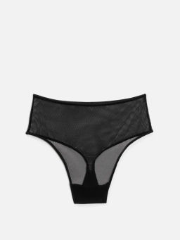 Infinity / Трусы стринги с высокой талией жен. Franny черный