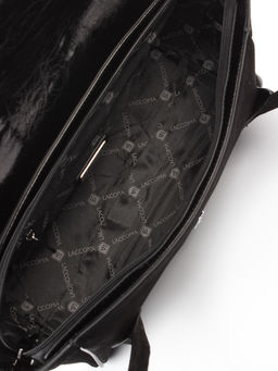 LACCOMA сумка Y2430-1-черный натуральная замша, натуральная кожа полиэстер  фото 6