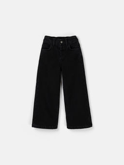 Джинсы палаццо Уголь утепленные - Bungly фото 2