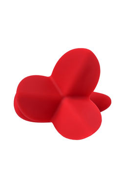Расширяющая анальная втулка ToDo by Toyfa Flower, силикон, красный, 9 см, 6 см