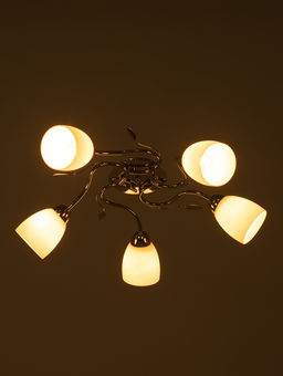 Люстра 11175/5CR, 5х60Вт, E27, 64х64х22 см