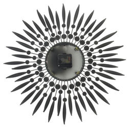 Часы настенные интерьерные «Лучи-Перья», серия: Ажур, бесшумные, плавный ход, d=50 см, циферблат d=14.5 см