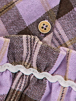 Платье для девочки нарядное UD 7351 бирюз клетка - Mini maxi фото 9