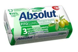 АБСОЛЮТ NATURE FitoGuard антибакт.мыло 90гр Белый чай и масло оливы