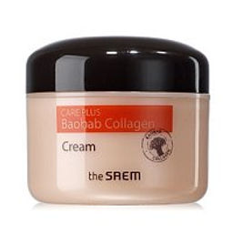 Care Plus Baobab Collagen Cream - Увлажняющий коллагеновый крем для лица с экстрактом баобаба, 100 мл