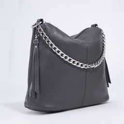 Сумка-мешок на молнии, цвет серый - Simaland фото 3