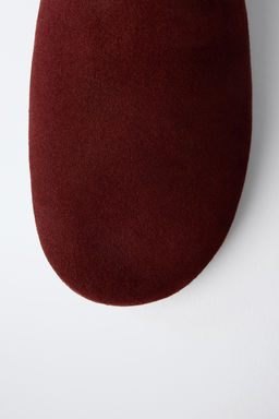 BABUCHA PIEL LIMITED EDITION / Rojo Burdeos - Zara фото 7