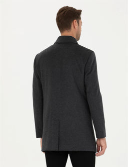 Antrasit Y_n Kar___ml_ Slim Fit Ka_e Kaban - Pierre cardin фото 5