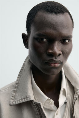 CAZADORA BOXY FIT LAVADA / Gris / Tostado - Zara фото 6